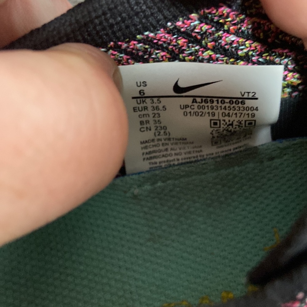 Nike Air Vapormax Flyknit 3 pink Blast Safari running shoe women’s size 6 - Picture 6 of 8